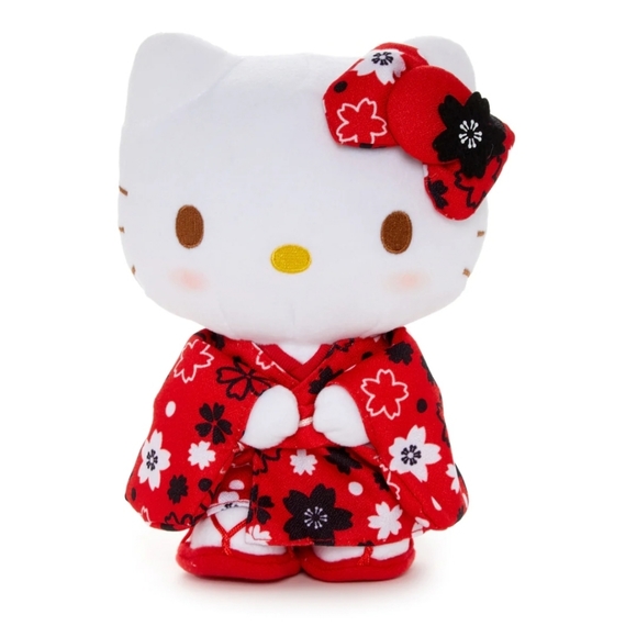 ❤️Hello Kitty Limited Edition Red 👘 Kimono Standing Plush❣️ - Picture 3 of 8